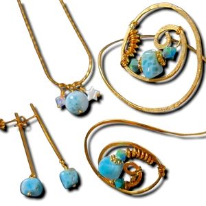 Surprise Design Larimar Handmade Earrings